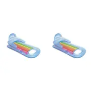 2PK Intex King Kool Inflatable Outdoor Water Floating Pool Lounges - Assorted