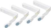 Bed Sheet Clips Set - 4 Pieces - Adjustable Quilt Cover Clips with Metal Grippers for Secure Secure and Invisible Buckle Design, Seat Non-Slip Holder Suitable for Home and Hotel Use