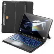 Keyboard Case for Samsung Galaxy Tab S9/S9 FE with 7-Color Backlight & High