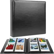 192 Pockets Photo Album for Fujifilm Instax Wide,Polaroid Now I-Type/OneStep/POP 2.0/SX70 /Lab Instant Camera, 3.5x4.25 inch Polaroid Original i-Type Film Album Book (Black)