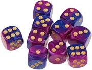 TX GIRL 20pcs 6-Sided Dice Set D6 Spot Dice Game Dice Casino Dice for Games Casino Gifts Teaching 16 Mm (Size : 16mm/0.63inch)