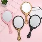 Makeup Mirrors Standing Makeup Oval-Shape Vintage Vanity Mirror Handheld Mirror