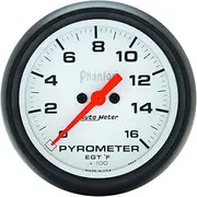 Auto Meter 5844 Phantom 2-5/8" Electric Pyrometer (0-1600 Degree F, 66.7mm)