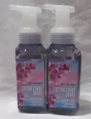 Bath & Body Works Gentle & Clean Foaming Hand Soap Set Lot 2 COTTON CANDY GRAPE