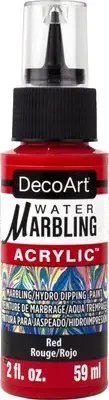 DecoArt Water Marbling Paint 2oz-Red DWMP-03