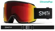 Smith Optics Squad Black ChromaPop Sun Red Mirror Lens Ski Goggles
