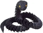 Articulated Animals - Flexible Movement Articulated Toy - 2.5 Ft Realistic Collectible 3D Printed Snake for Desk Home Decoration Party Birthday