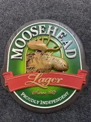 Moosehead Lager Beer Faux Wood Sign