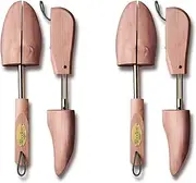 [Woodlore] Women's Shoe Trees Adjustable 2-Pack (For 2 pair of Shoes), Aromatic Cedar Wood, USA Made