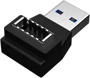 Snblzhef USB 3.1 Front Panel Header Adapter from Type-E Female to USB A Male Cable Connector