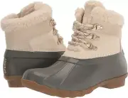 SPERRY WOMENS SALTWATER ALPINE OLIVE SNOW BOOTS SIZE 11 NEW