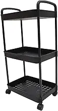 MAGICLULU Rolling Trolley Cart Utility Storage Shelf for Kitchen Bathroom Living Modern Versatile Organizer for Snacks Bottles and More