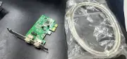PCI Express CARD 2 Firewire ports w/ cable low profile IEEE 1394A -V 1.0