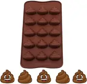 CMJ™ Poop Shape Silicone Mould Mold Ice Cube Tray Wax Melt Chocolate Emoji Funny Poo Novelty