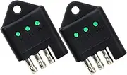 Cabilock Multi-pin Trailer Plug Tester Camper Light Tester Trailer Connector Adapter Easy Rv Supply Accessory