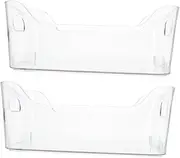 Zerodeko 2pcs Fridge Organizers Plastic Storage Bins Fridge Storage Holder Small Bins Pantry Containers