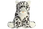 Aurora Adventurous Destination Nation Snow Leopard Stuffed Animal - Global Exploration - Learning Fun - White 12 Inches