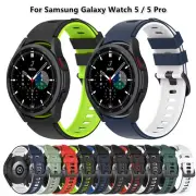 Silicone Soft Sport Watch Band Strap For Samsung Galaxy Watch 5 40mm 44mm 5 Pro