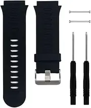 QGHXO Band for Garmin Forerunner 920XT, Soft Silicone Watch Band Strap for Garmin Forerunner 920XT GPS Watch, Fits 5.9 inches-8.26 inches Wrist