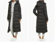 Canada Goose Womens Black Alliston Fill Power Down Long Hooded Parka Size Medium