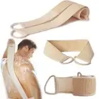 Terry Cloth Loofah Back Strap Long strip Loofah Brush Body Back Scrubber Bath