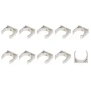 PVC Water Pipe Clips (40mm/1.57") 20Pcs, Plastic U Shaped Pipe Fitting Clamps