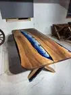Walnut Wood Epoxy Dining Table, Epoxy Table Top, Walnut Dining Table, Walnut Top