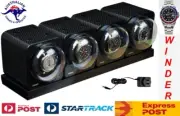 BOXY Fancy Brick CARBON FIBRE LOOK Quad Automatic Watch Winder: 4FCF-E4