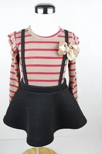 在飛比找Yahoo!奇摩拍賣優惠-《正韓》》NTT童裝條紋背心裙《粉》色 SIZE 5~13