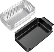 DcYourHome Grill Drip Pan,Grease Collection Pan for for CharBroil Performance 463331221 463365021 463448021 463655421 463347519 and TRU Infrared 4-Burner Gas Grill Series，with 10 Pack Aluminum Foil