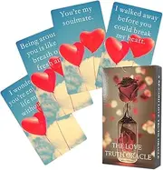 The Love Truth Tarot Card Deck, 52 Cards, Understand Your Lover’s True Thoughts Oracle Cards