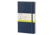 Moleskine Classic Hard Cover Notebook Plain Student Planner Pad L Sapphire Blue