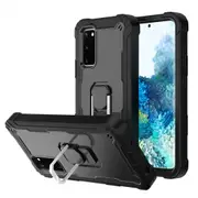 MCC Stylish Shockproof Samsung Galaxy S20FE Fan Edition Case Cover Tough [Black+Black]