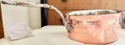 NWT RUFFONI OPUS CUPRA Copper-Clad Open/No Lid Small 1-Qt Saucepan Made in ITALY