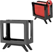 Desktop Stand Speaker Holder Compatible with JBL Go 4 & Go 3, Retro Desktop Speaker Stand(Black)