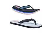 2 x Mens Original Surfer Joe & Double Plug Thongs Sandals Slippers Flip Flops