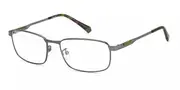Polaroid PLD D480/G R80 Men's Glasses Gunmetal Size 53 - Private Health Rebate - Blue Light Block Available