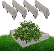 Retaining Wall Blocks Landscape Edging, Faux Brick Edging, Garden Lawn Border, Decorative Brick Appearance, Easy Installation, 33.5x4x12.5cm/13.19x1.57x4.92 Inches, For Flower Lawn Walkway