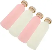 SWOOMEY 4pcs Bottled Shower Gel Lotion Empty Plastic Bottles Empty Shampoo Bottles Travel Refillable Bottles Empty Body Wash Bottle Shampoo Containers for Shower Travel Empty Bottle