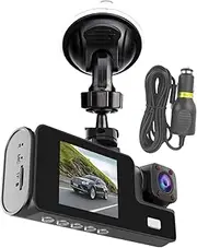 Car Monitor Camera - 1080P Double Lens Dashboard Camera Car Video - High Definition Car Security Camera High-Definition for Seamless Loop Recording