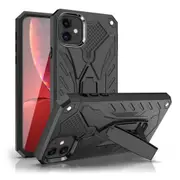 For iPhone 11 Case, Armour Strong Shockproof Cover Kickstand, Black