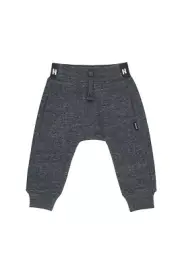 Bonds Baby Boys Girls Logo Fleece Trackie Pants sizes 000 00 Grey Black Marle
