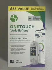 One Touch Verio Reflect Blood Glucose Monitoring Starter System Exp: 4/25