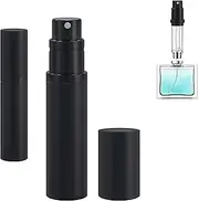 Refillable Perfume Atomiser Travel Bottle - Qavhun 5ml Leakproof Luxury Travel Perfume Refillable Bottle, Portable Fragrance Atomiser (Black)