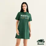 ROOTS 女裝- ROOTS ESTABLISHED連帽洋裝-深綠色