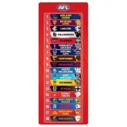 AFL BALL DESIGN Score Board Ladder 18 Magnetic Team Tiles Leader Board