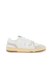 Lanvin Mesh And Leather Clay Sneakers