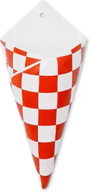 Ban.Do Vintage Ceramic Wall Vase, Checkered Bag Design, Home/Kitchen/Office