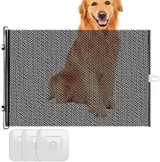 Retractable Dog Gate,Dog Gate for Stairs | Fence Enclosure Guard Safe Screen for Indoor Outdoor House Play Puppy Kids Baby Doorways