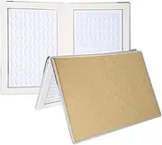 Nail Gel Color Card Easy Reusable Display Book with 160 Slots for Nail Polish Showing Shelf (Golden)